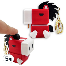 토이즈데이 핸섬 적토마 딸깍이 키링 무한 스위치 피젯토이 스트레스 해소, 5개, 멀티혼합