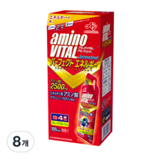 아미노바이탈 아미노샷 4포 1박스 파워젤 에너지젤 러닝 라이딩 보충제, 45g, 8개