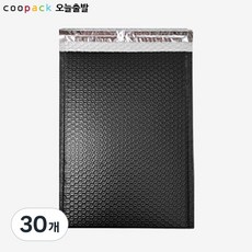 쿠팩 에어캡 뽁뽁이 내장 안전봉투_블랙, 30개