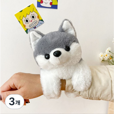 [귀여운 차량꾸미기] 자전거 킥보드 악세사리 핸들바 동물 자석인형 9종, 3개, 허스키