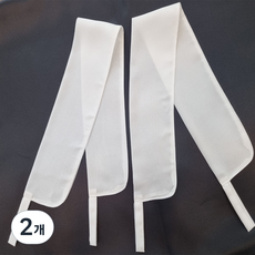 커블 화이트 쉬폰 커튼 끈, 커튼끈, 2개