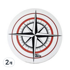 핀헌터 나침반 버팔로 볼타월, 화이트, 2개