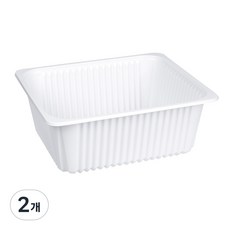 큐담 성형 실링용기 Q-23199 (23x19x9) 화이트, 2개, 90개입