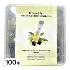 이탈리안 발사믹 드레싱 소스 1회용, 10ml, 100개