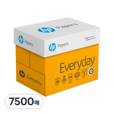 HP 에브리데이 복사용지 A4용지, A4, 7500매