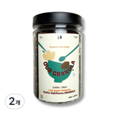 아워그래놀라 코코발로나 유기농 카카오 수제 초코 그래놀라, 2개, 250g