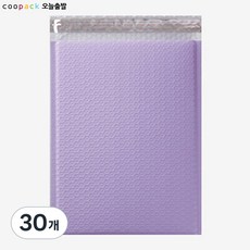 쿠팩_에어캡 뽁뽁이 내장 안전봉투_라벤터, 30개