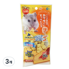 디어미닝 햄스터 치즈큐브 햄스터간식, 70g, 3개