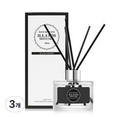 일라토스 프리미엄 실내 디퓨저, 블랙체리, 3개, 200ml