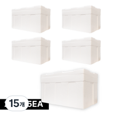 아이스박스 냉동식품 택배 스티로폼박스 16호, 15개, 흰색 20kg