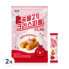 혜인담 곡물21 크리스피롤 석류맛 / 국내산 곡물로 구워만든 영양간식, 2개, 150g