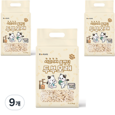 샌드그라운드 압축 두부 진공 고양이모래, 녹차, 9개, 7L