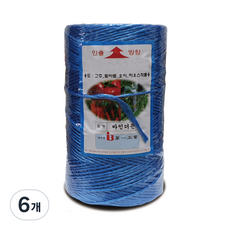 고추끈 바인더끈 유인끈 꼬임끈, 청색, 6개