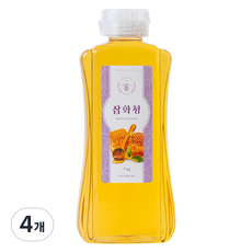 허니 벌꿀 잡화청, 4개, 1kg