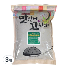 해피유통 볶음검은깨가루 흑임자가루, 3개, 1kg