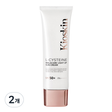 국내최초 5년이상된 기미개선 엘시스태인 멜라케어 라이트업 톤업 선크림 특허성분 끈적임제로, 2개, 50ml