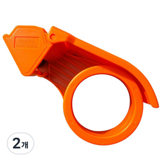 오공 박스테이프 커터기 절단기 포장테이프 카타기 컷팅기, 2개, 주황