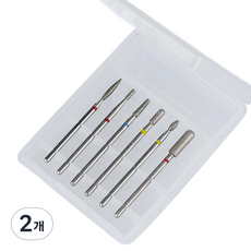 클래식네일 아트 네일 드릴비트 컴팩트 6종, 2개, 드릴비트 컴팩트 6종(252)