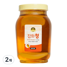 허니 벌꿀 잡화청 대용량, 2개, 2.4kg