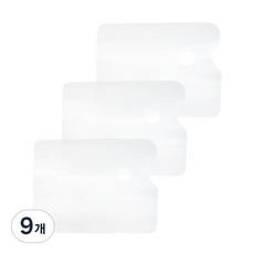 다한진 아크릴팔레트 사각형(중)298mm205mm*2mm, 투명, 9개