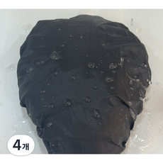 [사계절용] + 자전거 안장 양면 방수커버/ 은박단열+방수 / MTB 하이브리드 호환, 4개, 블랙실버