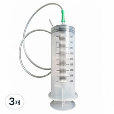싱글레이드 공업용주사기 대형 주사기 550ml, 3개