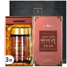 대한홍삼 고려6년근 홍삼정 면역력 건강 진액, 3개, 240g