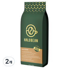 헤일로빈 산미없는 블렌드 커피 원두, 홀빈(분쇄안함), 1kg, 2개