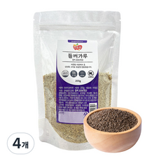 맛뜨락 껍질 벗긴 100% 국산 들깨 가루, 4개