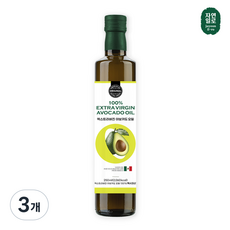 자연일로 엑스트라버진 아보카도 오일 최상급 멕시코HASS품종 냉압착추출, 3개, 250ml