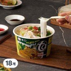 빈타이포타 베트남 소고기향 컵쌀국수_1BOX(9EA), 18개, 65g