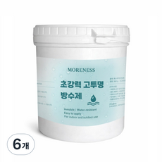 모어니스 초강력 고투명 침투형 옥상욕실 방수제, 6개, 300g, 투명