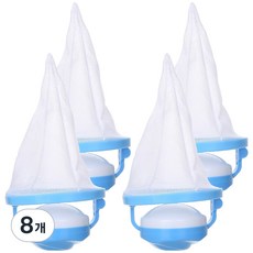 민아루 먼지 거름망 세탁볼, 블루, 8개