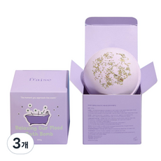 프레즈 배쓰밤 천연 입욕제 대용량, 200g, 3개