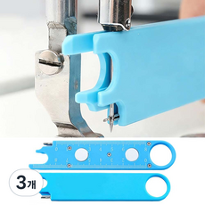 루이 내구성 실 꿰는 공구 확대경 + 눈금자 정밀 가이드 자석 수납 공방/가정/재봉틀, 푸른 색, 3개