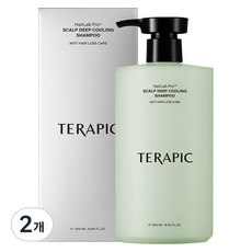 테라픽 헤어랩 티트리 프로+ 스칼프 딥 쿨링 탈모 케어 샴푸, 2개, 500ml