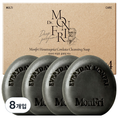 먼프리 대용량 어성초 블랙차콜 모공 축소 미백 미용 비누 티트리 포레스트향, 8개입, 125g