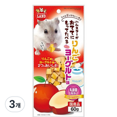디어미닝 햄스터 사과 요구르트 큐브 소동물 다람쥐 간식 유산균, 3개, 60g