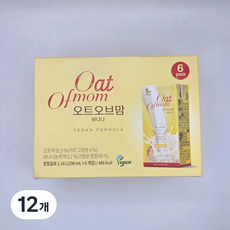오트 오브맘 바나나 6개입, 12개, 190ml