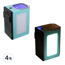[선경] 2025년형 UV LED 에기축광기 배터리타입 자동센서형 휴대용 LED, 4개
