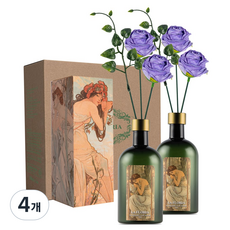 라플로리아 꽃 디퓨저, 4개, 500ml, S6.다시한번힘내요향/A10.둥근장미-L12/바이올렛