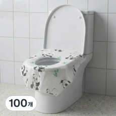 코차이 일회용 변기시트 커버 특대형 휴대용 50매 개별포장 여행 필수품 50매/100매, 100개, 판다 패턴