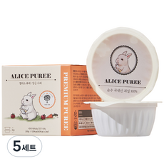 앨리스 과일 퓨레 골라담기, 5세트, 200g, 자두 사과