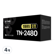 TN-2480 호환토너 HL-L2335D MFC-L2715DW L2770D, 4개, TN-2480 블랙
