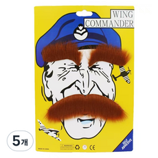 코믹 수염 다양한 스타일 파티 소품 포토존 장신구 웃음 유발 아이템, 5개, 그림4