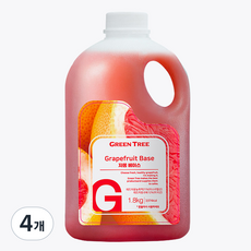 그린트리 자몽 에이드 베이스 1.8kg, 4개