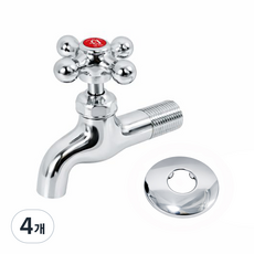 비욘드퍼니싱 국내생산 왕분리형 십자핸들 수도꼭지 KC, 4개