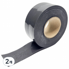 불독 불연 전기 방열 내열 자기융착 실리콘테이프, 2개, 그레이