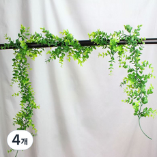 조화 넝쿨 덩쿨 플랜트 가랜드, 4개, 2. Small 유칼립투스 플랜트 4줄 묶음