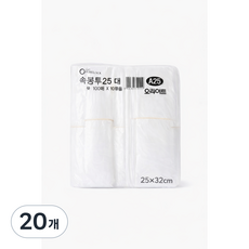 속지비닐 고리팩 25x32 막지비닐 포장비닐 3호, 20개, 100개, 대(L)